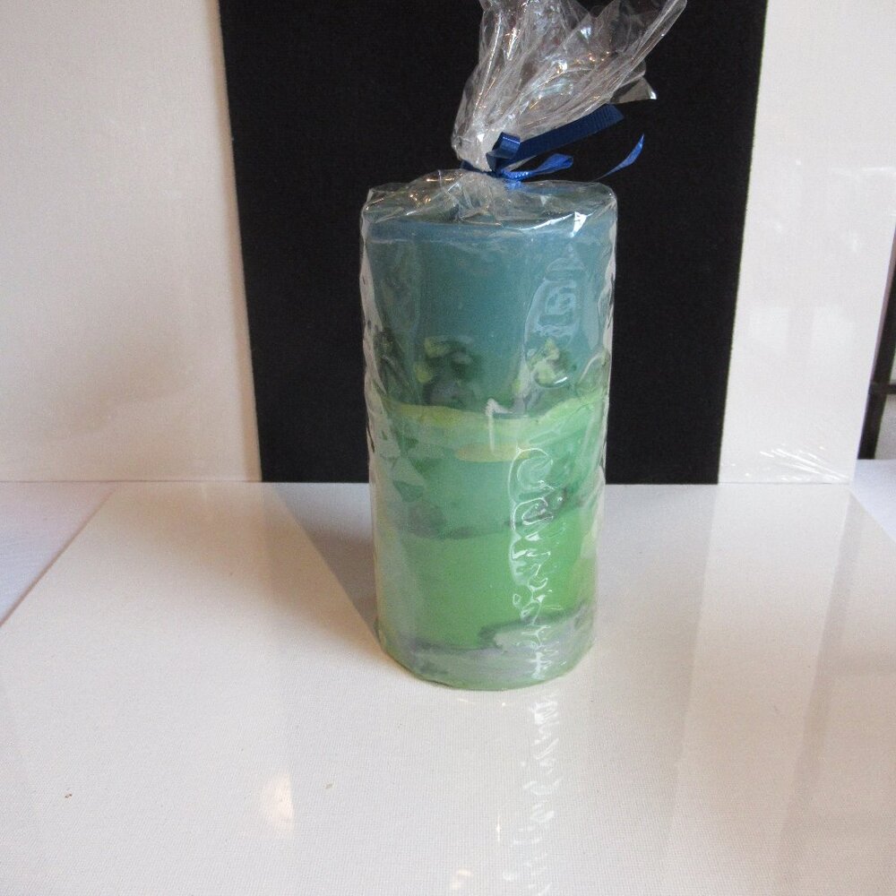 The Golf Course, Candle, Hand Painted, Original, Helen Radok Esmali, Pillar